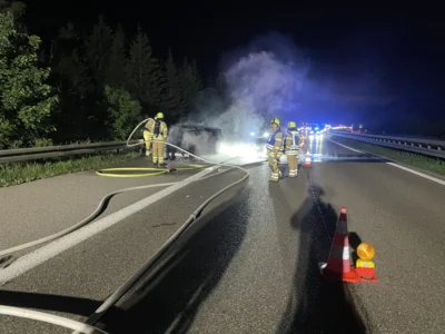 Foto des Albums: EINSATZ BR2 PKW-Brand, Autobahn A7