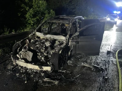 Foto des Albums: EINSATZ BR2 PKW-Brand, Autobahn A7