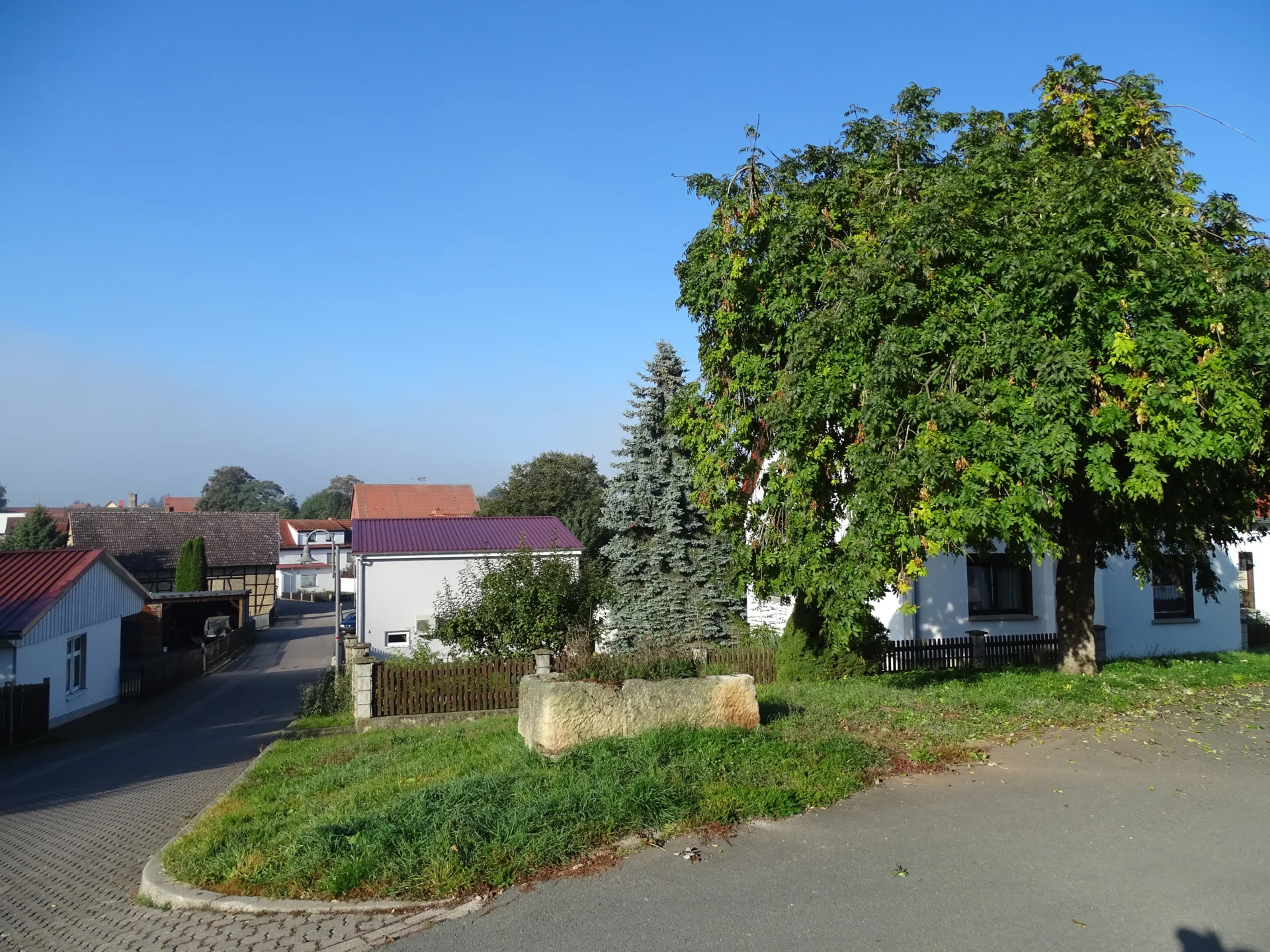 Bild: In der Gartenstraße, Abzweig Krumme Gasse – ein hübscher Blickfang
