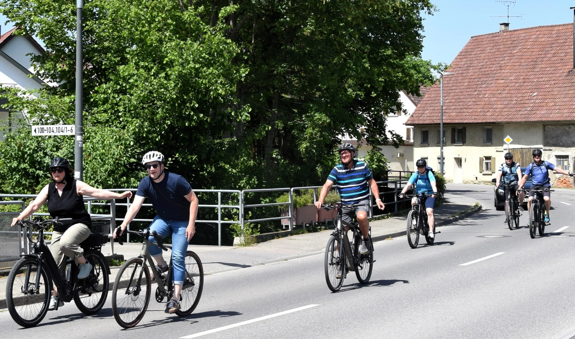Bild: und dann Schlußetappe übers Schemmerhofener Lau