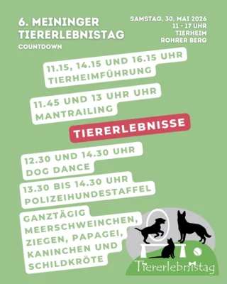 Programm 6. Meininger Tiererlebnistag  (Bild vergr&ouml;&szlig;ern)