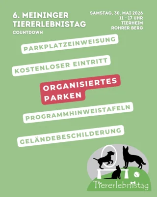 Programm 6. Meininger Tiererlebnistag  (Bild vergr&ouml;&szlig;ern)