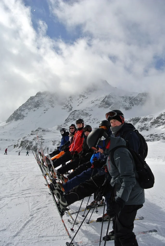 Bild: Zwischenstopp auf der Piste