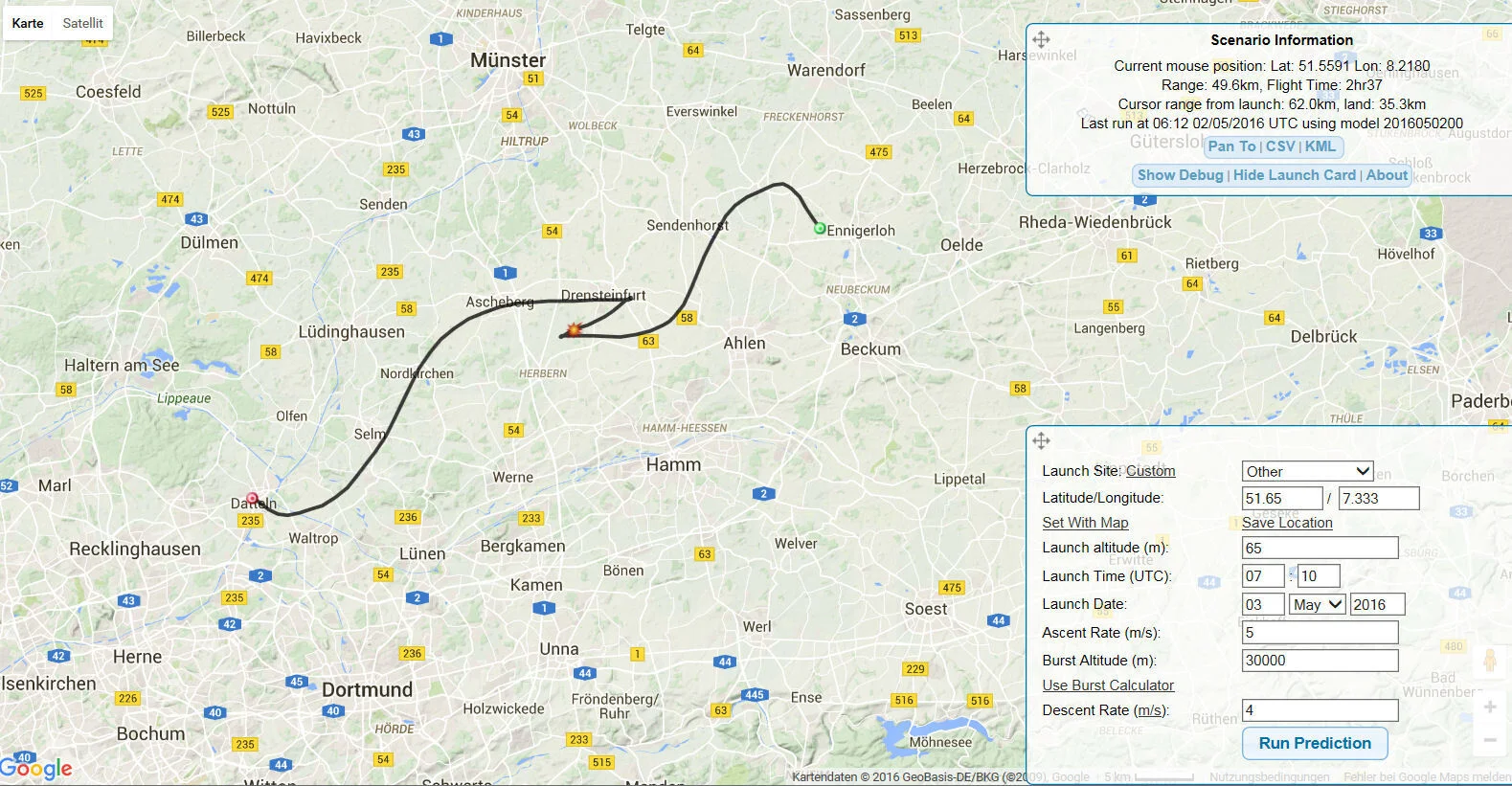 Bild: Wetter- und Flugprognose