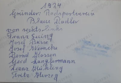 Foto des Albums: Vereinsgeschichte Blaue Radler 1924 - 2024