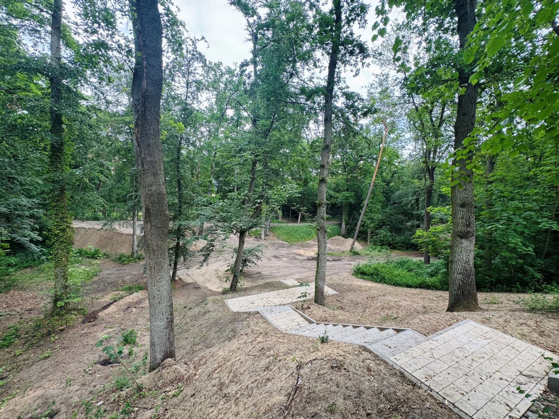 Bild: Neue Treppen und Wegverbindungen im Stadtpark
