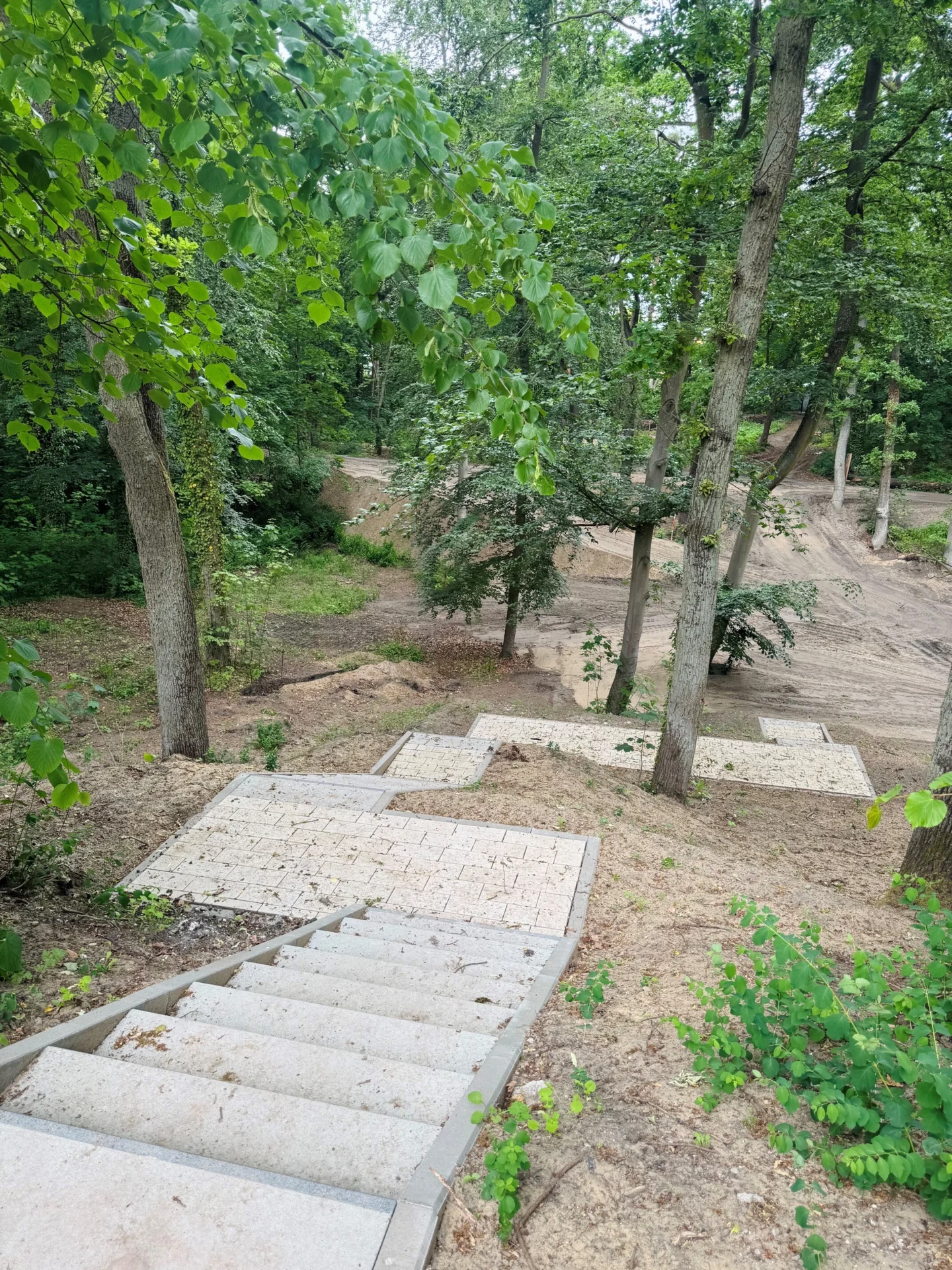 Bild: Neue Treppen und Wegverbindungen im Stadtpark