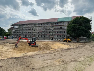 Blick auf den Modellblock am K&uuml;lzberg 