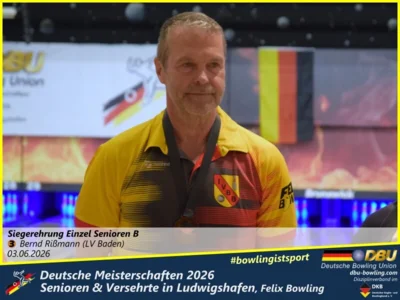Foto des Albums: Fotoalbum 6 von den Deutsche Meisterschaften 2026 der  Seniorinnen, Senioren & Versehrte in Ludwigshafen, Felix Bowling