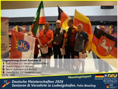 Foto des Albums: Fotoalbum 6 von den Deutsche Meisterschaften 2026 der  Seniorinnen, Senioren & Versehrte in Ludwigshafen, Felix Bowling