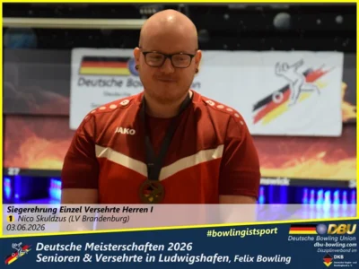 Foto des Albums: Fotoalbum 6 von den Deutsche Meisterschaften 2026 der  Seniorinnen, Senioren & Versehrte in Ludwigshafen, Felix Bowling