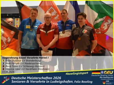 Foto des Albums: Fotoalbum 6 von den Deutsche Meisterschaften 2026 der  Seniorinnen, Senioren & Versehrte in Ludwigshafen, Felix Bowling