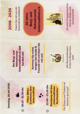 Foto des Albums: Flyer Vereinsjubiläum 