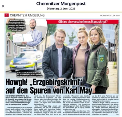 Artikel in der Chemnitzer Morgenpost vom 2.6.2026  (Bild vergr&ouml;&szlig;ern)