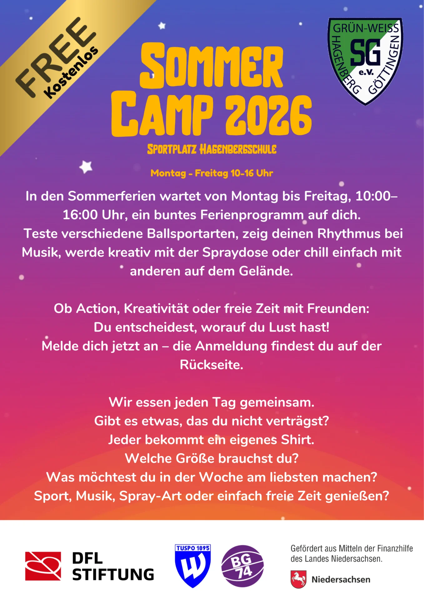 Bild: Sommer Camp 2026 - Poster