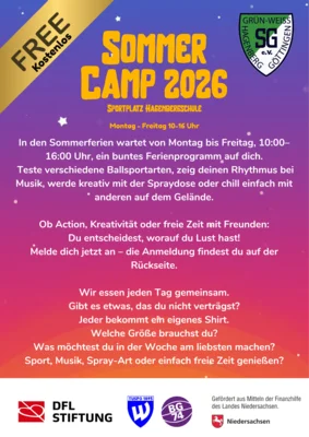Sommer Camp 2026 - Poster  (Bild vergr&ouml;&szlig;ern)