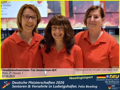 Foto des Albums: Fotoalbum 9 von den Deutsche Meisterschaften 2026 der Seniorinnen, Senioren & Versehrte in Ludwigshafen, Felix Bowling