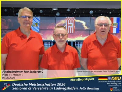 Foto des Albums: Fotoalbum 9 von den Deutsche Meisterschaften 2026 der Seniorinnen, Senioren & Versehrte in Ludwigshafen, Felix Bowling