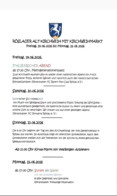 Foto des Albums: Kirchweih 2026