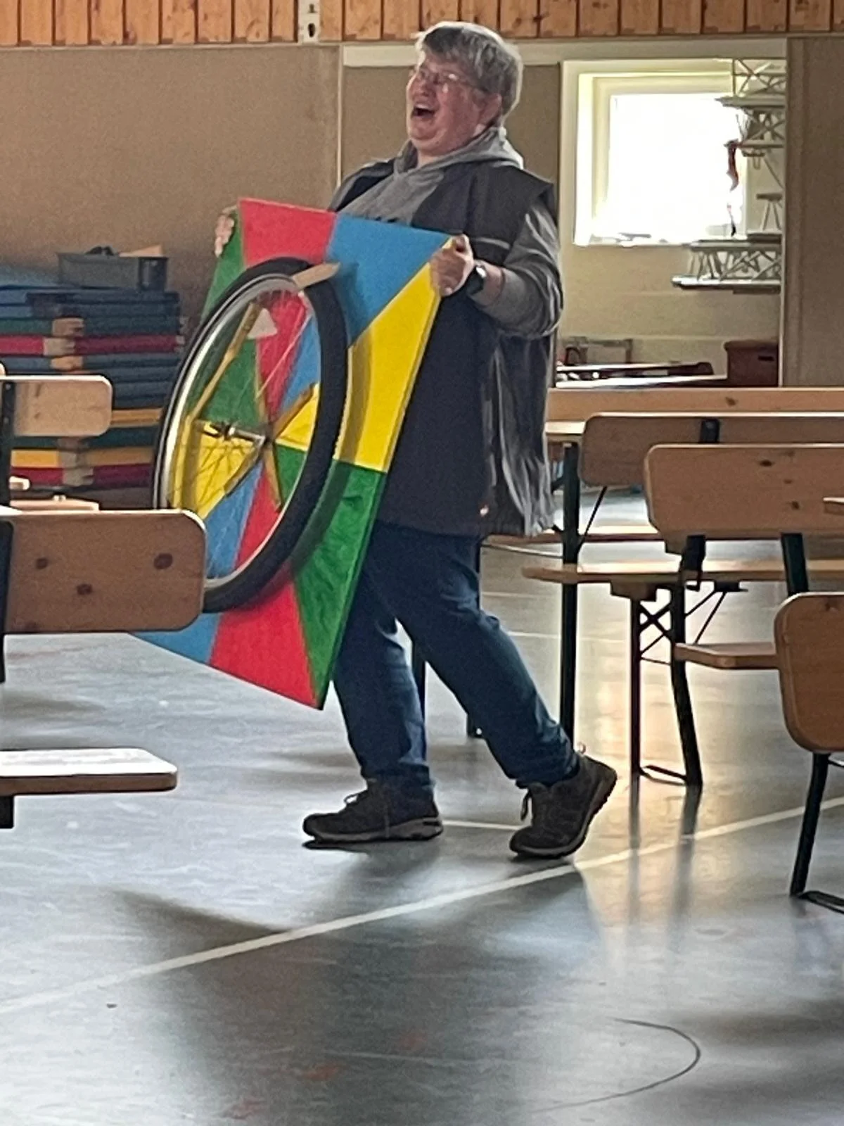 Bild: Glücksrad bei der Wählergemeinschaft
