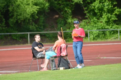 Kurze Besprechungspause zwischen den Riegen 