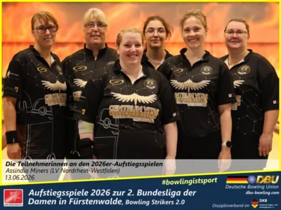 Foto des Albums: Fotoalbum von den Aufstiegsspiele 2026 zur 2. Bundesliga der Damen in Fürstenwalde, Bowling Strikers 2.0