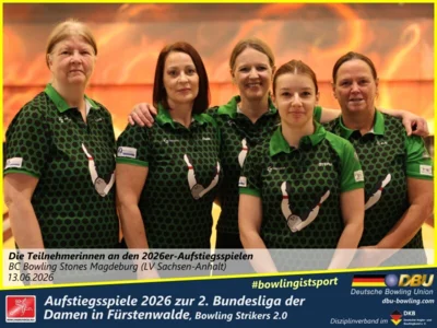 Foto des Albums: Fotoalbum von den Aufstiegsspiele 2026 zur 2. Bundesliga der Damen in Fürstenwalde, Bowling Strikers 2.0