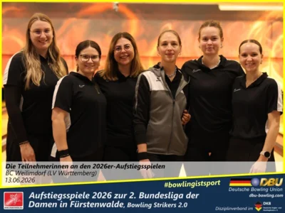 Foto des Albums: Fotoalbum von den Aufstiegsspiele 2026 zur 2. Bundesliga der Damen in Fürstenwalde, Bowling Strikers 2.0