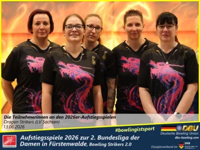 Foto des Albums: Fotoalbum von den Aufstiegsspiele 2026 zur 2. Bundesliga der Damen in Fürstenwalde, Bowling Strikers 2.0