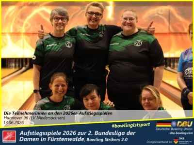 Foto des Albums: Fotoalbum von den Aufstiegsspiele 2026 zur 2. Bundesliga der Damen in Fürstenwalde, Bowling Strikers 2.0