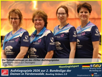 Foto des Albums: Fotoalbum von den Aufstiegsspiele 2026 zur 2. Bundesliga der Damen in Fürstenwalde, Bowling Strikers 2.0
