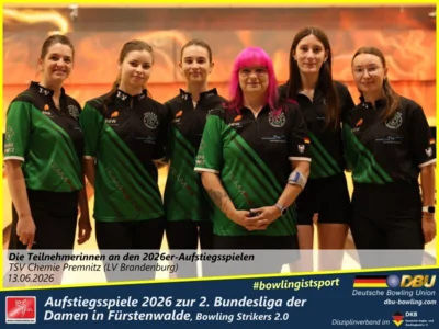 Foto des Albums: Fotoalbum von den Aufstiegsspiele 2026 zur 2. Bundesliga der Damen in Fürstenwalde, Bowling Strikers 2.0