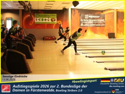 Foto des Albums: Fotoalbum von den Aufstiegsspiele 2026 zur 2. Bundesliga der Damen in Fürstenwalde, Bowling Strikers 2.0