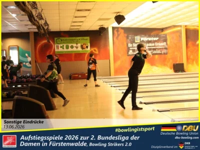 Foto des Albums: Fotoalbum von den Aufstiegsspiele 2026 zur 2. Bundesliga der Damen in Fürstenwalde, Bowling Strikers 2.0