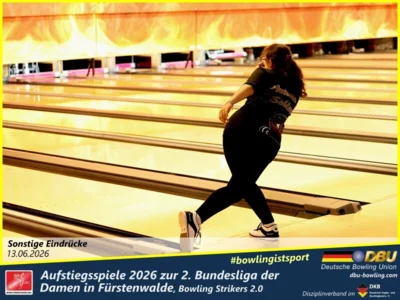 Foto des Albums: Fotoalbum von den Aufstiegsspiele 2026 zur 2. Bundesliga der Damen in Fürstenwalde, Bowling Strikers 2.0