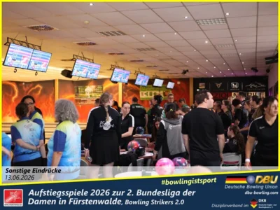 Foto des Albums: Fotoalbum von den Aufstiegsspiele 2026 zur 2. Bundesliga der Damen in Fürstenwalde, Bowling Strikers 2.0