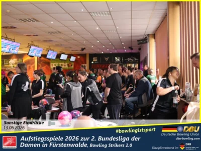 Foto des Albums: Fotoalbum von den Aufstiegsspiele 2026 zur 2. Bundesliga der Damen in Fürstenwalde, Bowling Strikers 2.0