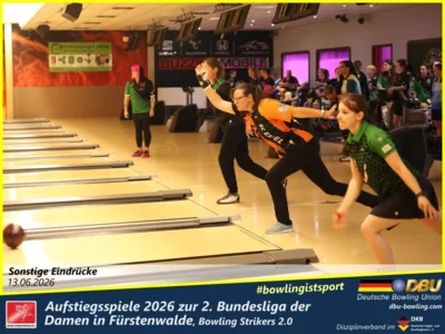 Foto des Albums: Fotoalbum von den Aufstiegsspiele 2026 zur 2. Bundesliga der Damen in Fürstenwalde, Bowling Strikers 2.0