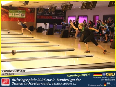 Foto des Albums: Fotoalbum von den Aufstiegsspiele 2026 zur 2. Bundesliga der Damen in Fürstenwalde, Bowling Strikers 2.0