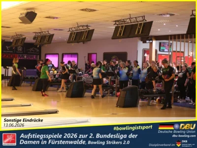 Foto des Albums: Fotoalbum von den Aufstiegsspiele 2026 zur 2. Bundesliga der Damen in Fürstenwalde, Bowling Strikers 2.0
