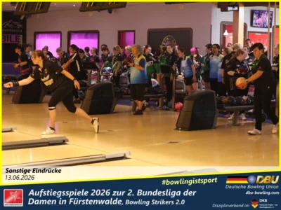 Foto des Albums: Fotoalbum von den Aufstiegsspiele 2026 zur 2. Bundesliga der Damen in Fürstenwalde, Bowling Strikers 2.0