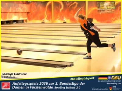 Foto des Albums: Fotoalbum von den Aufstiegsspiele 2026 zur 2. Bundesliga der Damen in Fürstenwalde, Bowling Strikers 2.0