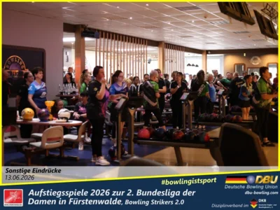 Foto des Albums: Fotoalbum von den Aufstiegsspiele 2026 zur 2. Bundesliga der Damen in Fürstenwalde, Bowling Strikers 2.0