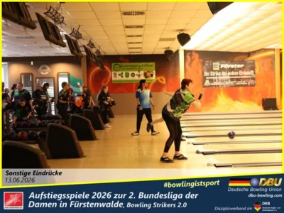 Foto des Albums: Fotoalbum von den Aufstiegsspiele 2026 zur 2. Bundesliga der Damen in Fürstenwalde, Bowling Strikers 2.0