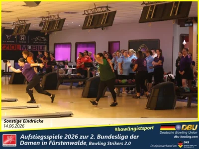 Foto des Albums: Fotoalbum von den Aufstiegsspiele 2026 zur 2. Bundesliga der Damen in Fürstenwalde, Bowling Strikers 2.0