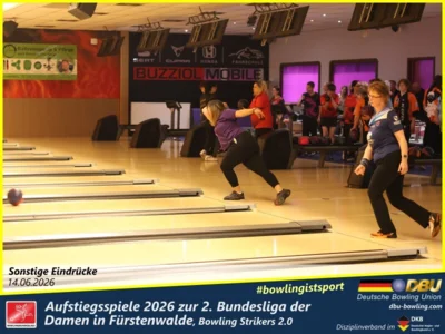 Foto des Albums: Fotoalbum von den Aufstiegsspiele 2026 zur 2. Bundesliga der Damen in Fürstenwalde, Bowling Strikers 2.0