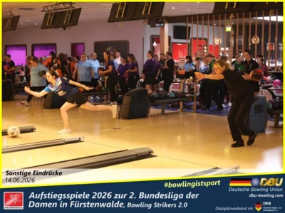 Foto des Albums: Fotoalbum von den Aufstiegsspiele 2026 zur 2. Bundesliga der Damen in Fürstenwalde, Bowling Strikers 2.0