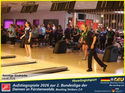 Foto des Albums: Fotoalbum von den Aufstiegsspiele 2026 zur 2. Bundesliga der Damen in Fürstenwalde, Bowling Strikers 2.0