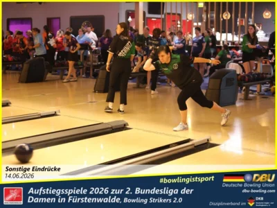 Foto des Albums: Fotoalbum von den Aufstiegsspiele 2026 zur 2. Bundesliga der Damen in Fürstenwalde, Bowling Strikers 2.0