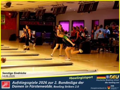 Foto des Albums: Fotoalbum von den Aufstiegsspiele 2026 zur 2. Bundesliga der Damen in Fürstenwalde, Bowling Strikers 2.0